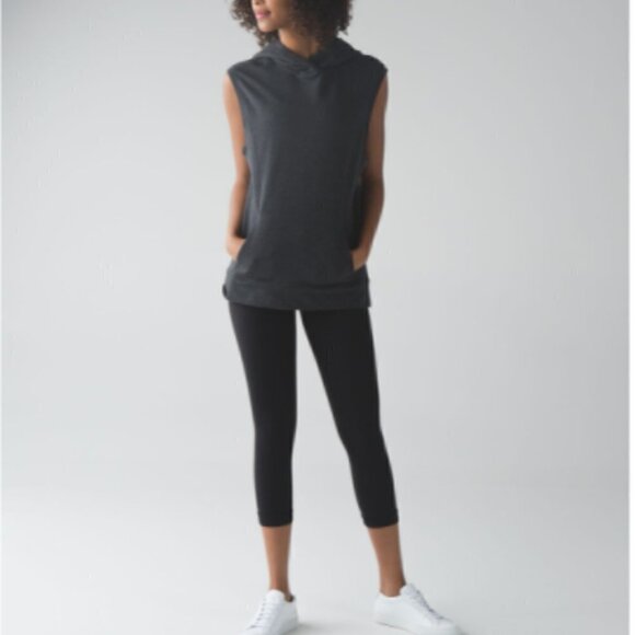 Lululemon Relaxed Sleeveless Soft Hoodie Grey 2 NWOT - Picture 2 of 14